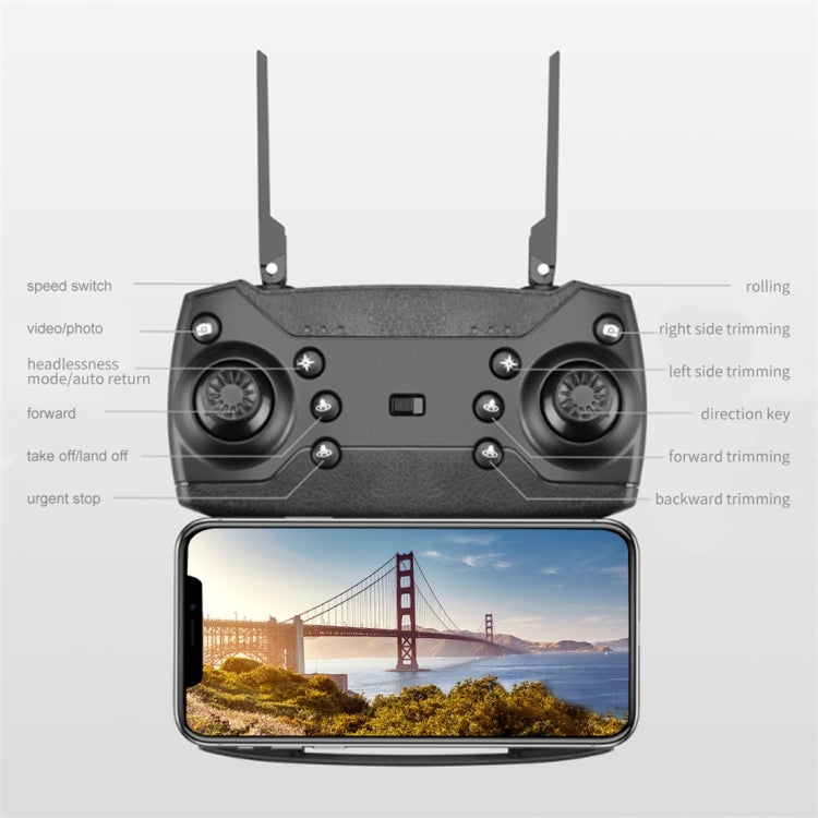 LS-E525 4K Double HD Camera Mini Foldable RC Quadcopter Drone Remote Control Aircraft Reluova