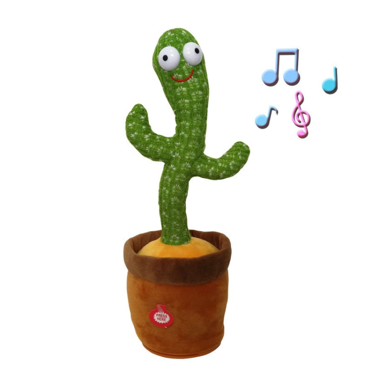 Electric Dancing Cactus Singing Holiday Gift Doll for Children with 120 English Songs Reluova