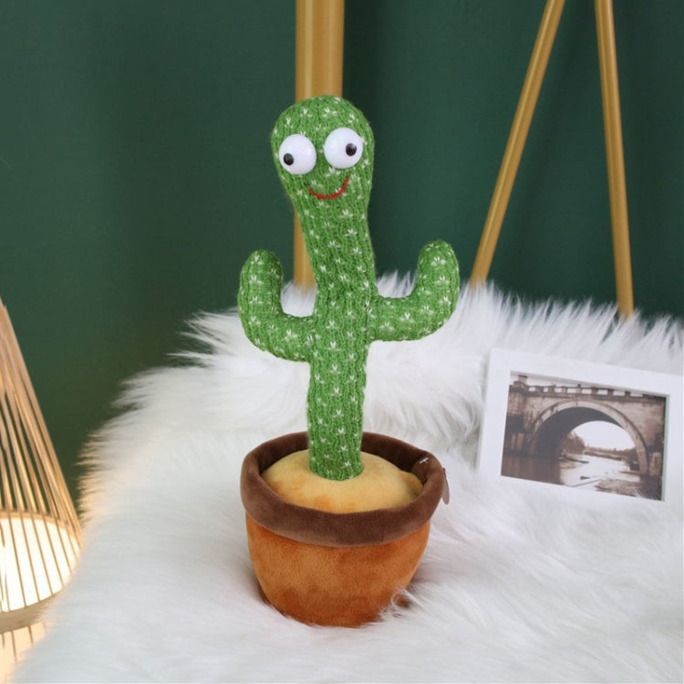 Electric Dancing Cactus Singing Holiday Gift Doll for Children with 120 English Songs Reluova