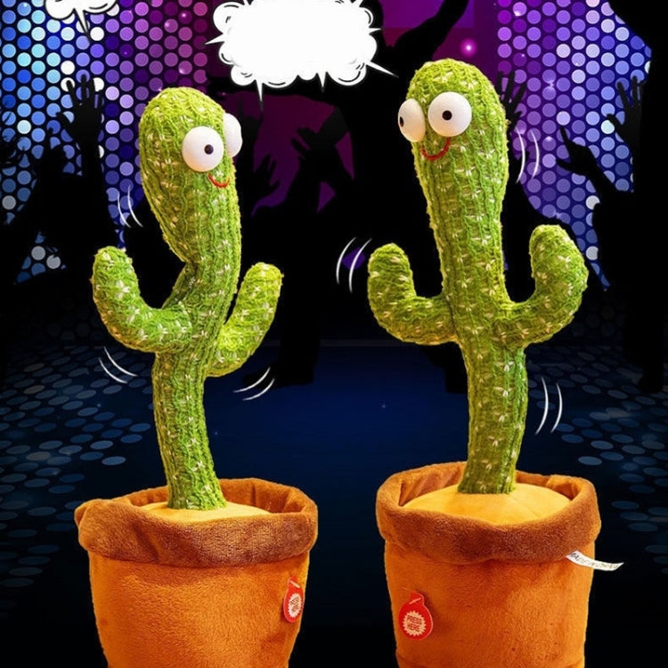 Electric Dancing Cactus Singing Holiday Gift Doll for Children with 120 English Songs Reluova