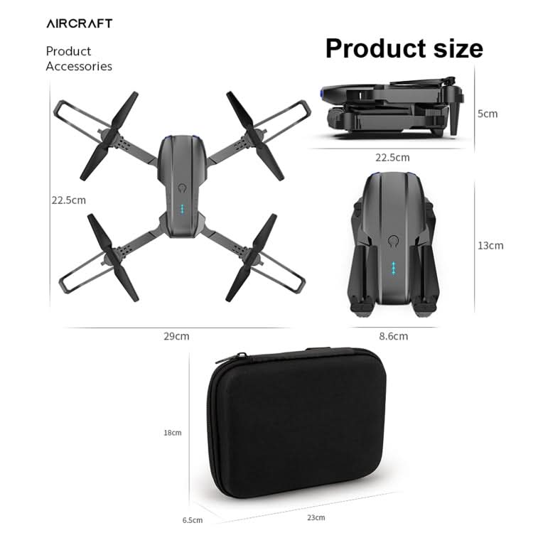 E99 Max 2.4G WiFi Foldable RC Drone Quadcopter Toy Reluova