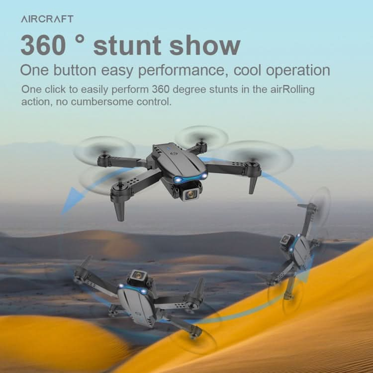 E99 Max 2.4G WiFi Foldable 4K HD Camera RC Drone Quadcopter Toy, Single Camera Reluova