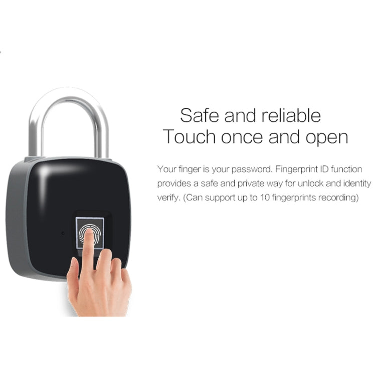 Anytek P3 Against Theft Non-password Electrically Intelligent Fingerprint Padlock My Store