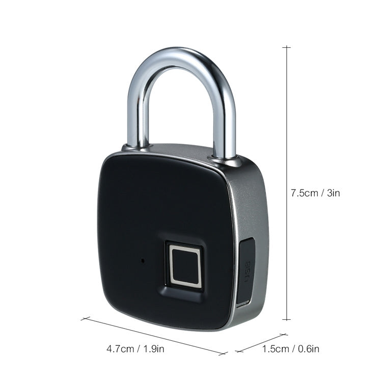 Anytek P3+ Against Theft Non-password Electrically Intelligent Fingerprint Padlock, Support APP Unlock My Store