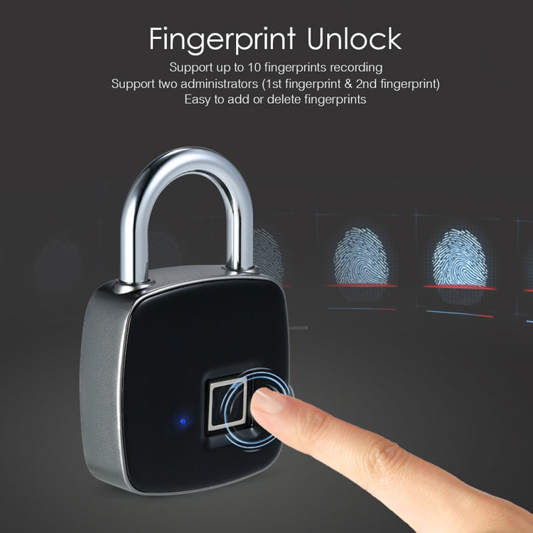 Anytek P3+ Against Theft Non-password Electrically Intelligent Fingerprint Padlock, Support APP Unlock My Store