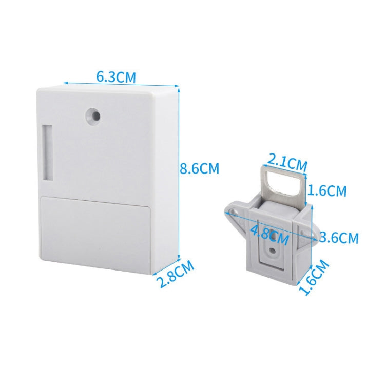 T3 ABS Magnetic Card Induction Lock Invisible Single Open Cabinet Door Lock My Store