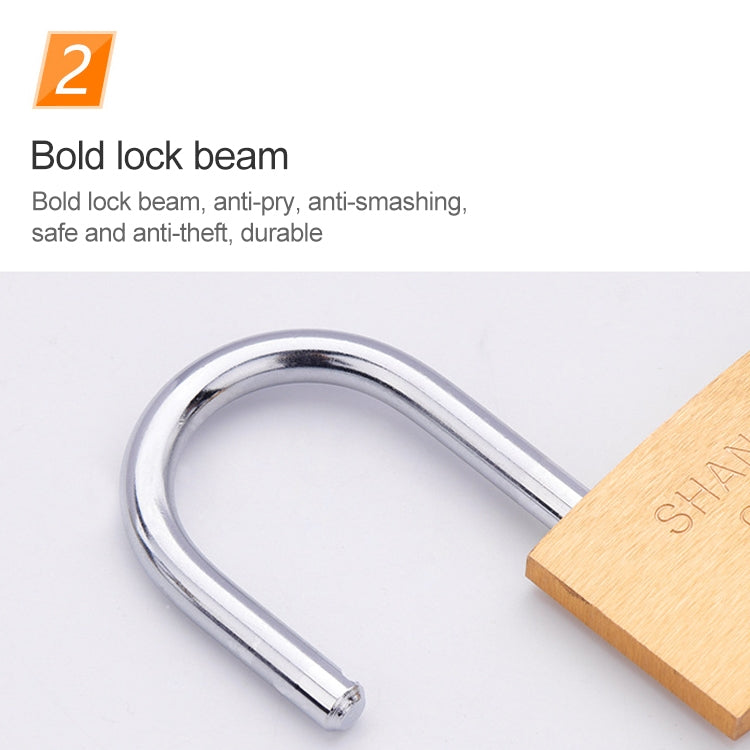 Copper Padlock Small Lock, Style: Short Lock Beam, 25mm Open My Store