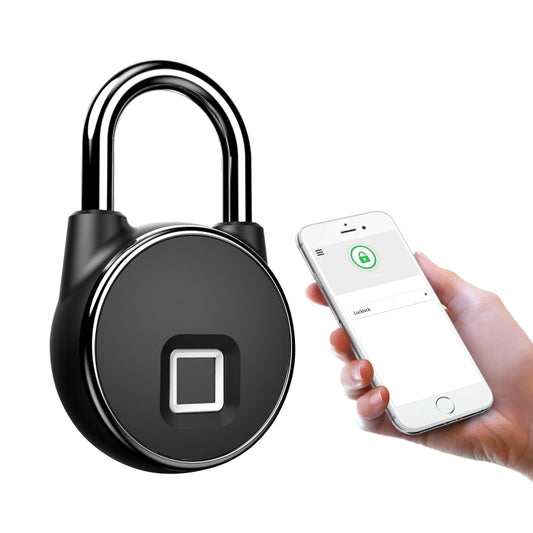 P22+ Waterproof Fingerprint Padlock with Cellphone APP Control & Low Battery Alarm