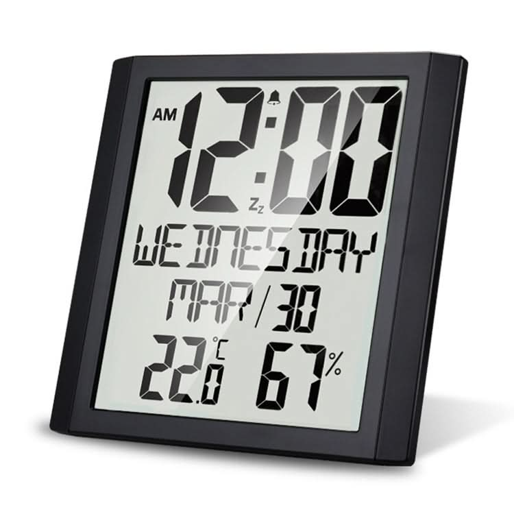 TS-8608 Multifunction Large Screen Clock Household Creative Thermometer Hygrometer Reluova