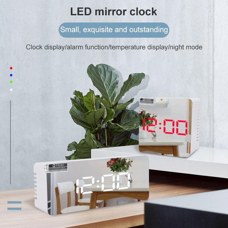 TS-S69-R Multifunctional LED Alarm Clock Battery / Plug-in Charging Dual-purpose Make-up Mirror Clock My Store