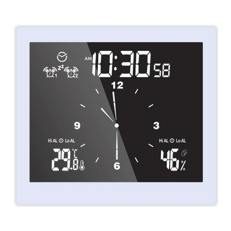 TS-WP10-W Waterproof Bathroom Wall Clock Timer Household Thermometer Hygrometer Reluova