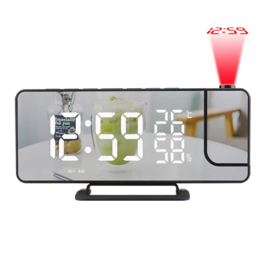 TS-9210 Digital Mirror Projection Alarm Clock With FM Radio & Temperature Humidity My Store