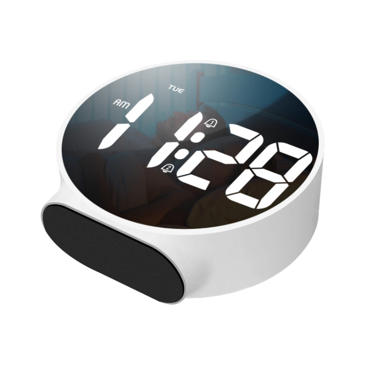 8816 LED Mirror Round Dual-purpose Alarm Clock My Store