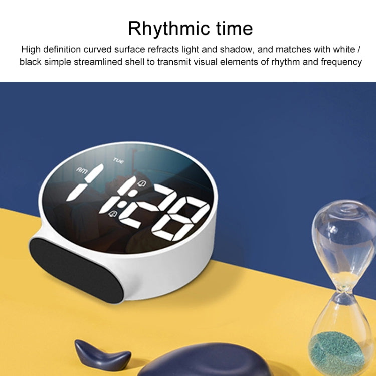 8816 LED Mirror Round Dual-purpose Alarm Clock My Store