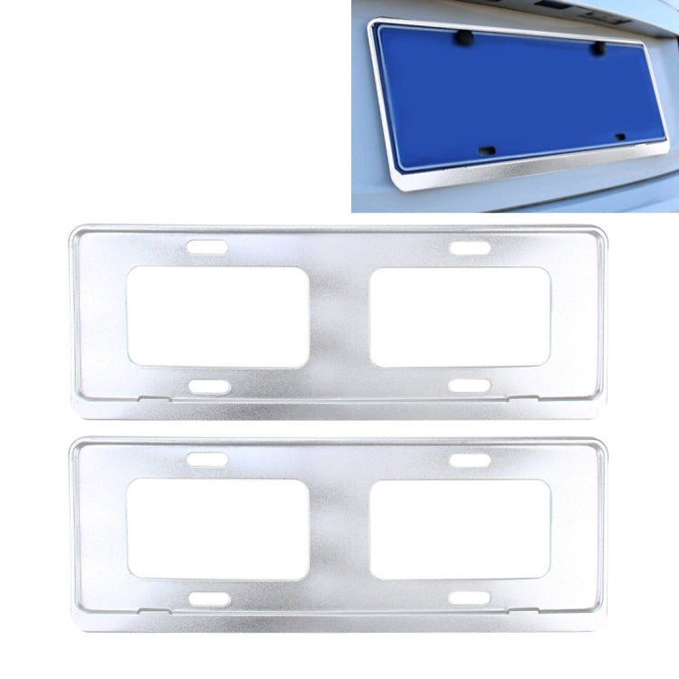 2 PCS Car License Plate Frames Stainless Steel License Plate Frame-Reluova