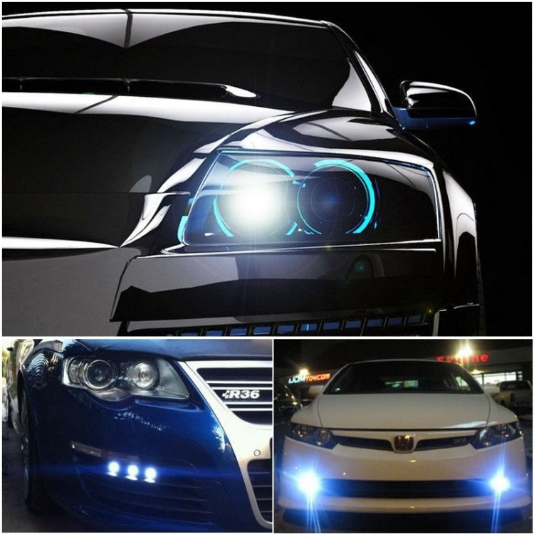 3.5 inch DC 12V 10W 900LM 7000K Car Angel Eyes Fog Lamp Foglight(White Light + White Light)