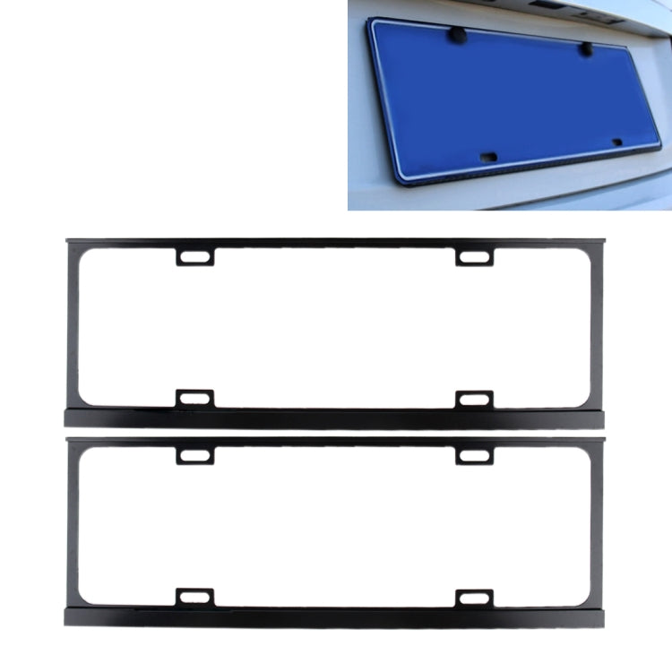 2 PCS Car License Plate Frames Car Styling License Plate Frame Magnesium Alloy Universal License Plate Holder Car Accessories