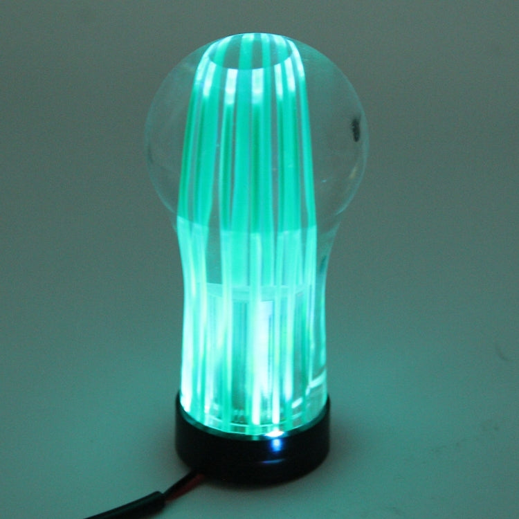 Crystal Double Light Car Breathing Racing Dash LED Magic Lamp Gear Head Shift Knob with Base, Size: 8.2 * 4.5 * 3.0 cm(Green Light + Blue Light) ÎҵÄÉ̵ê