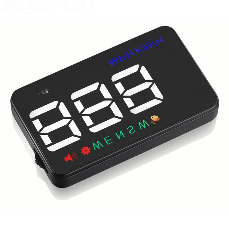 Geyiren A5 HUD 3.5 inch Car Head Up Display with GPS System, Two Mode Display, Light Sensors, KM/h MPH Speed, Compass, Speed Alarm