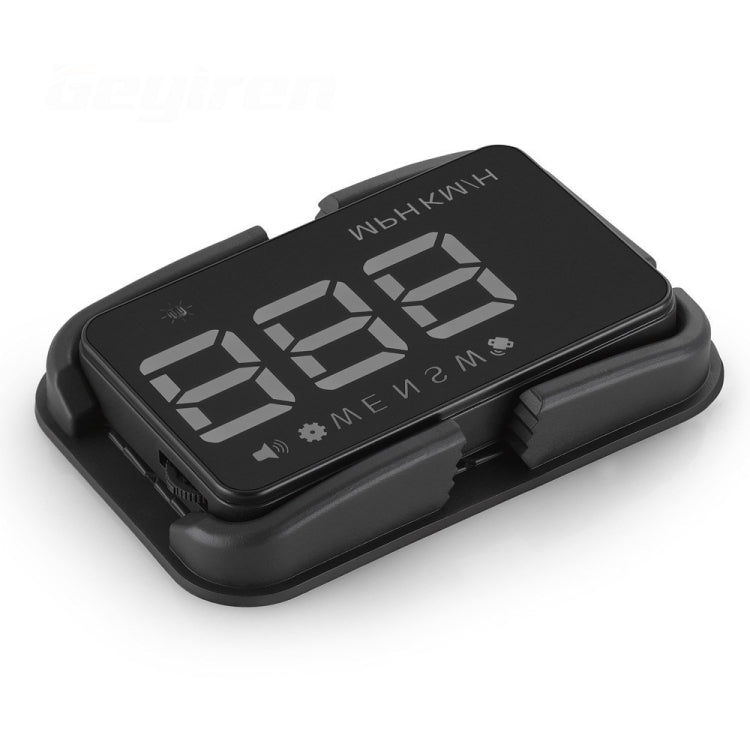 Geyiren A5 HUD 3.5 inch Car Head Up Display with GPS System, Two Mode Display, Light Sensors, KM/h MPH Speed, Compass, Speed Alarm