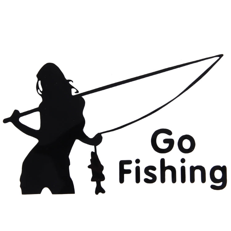 Beauty Go Fishing Styling Reflective Car Sticker, Size: 14cm x 8.5cm ÎҵÄÉ̵ê