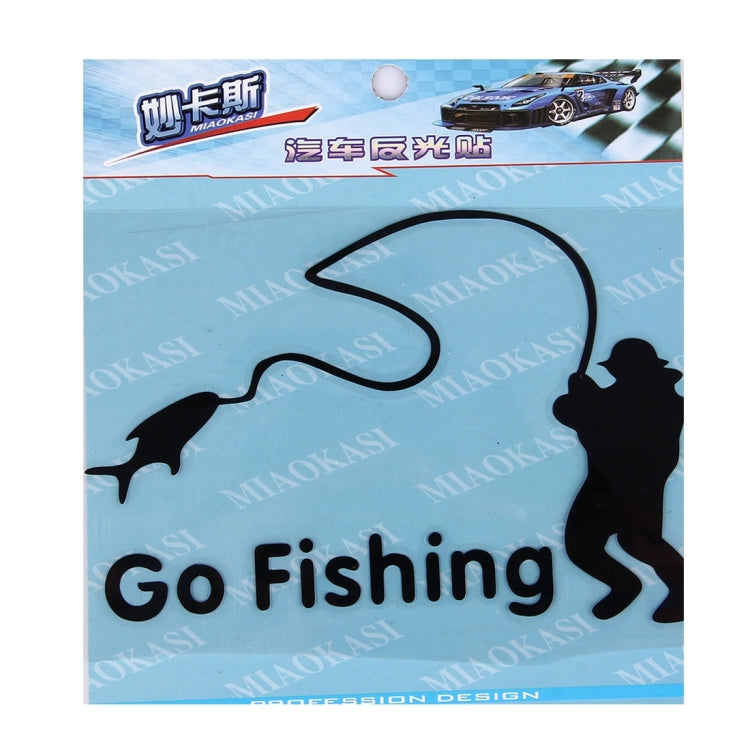 Go Fishing Styling Reflective Car Sticker, Size: 14cm x 9.5cm ÎҵÄÉ̵ê