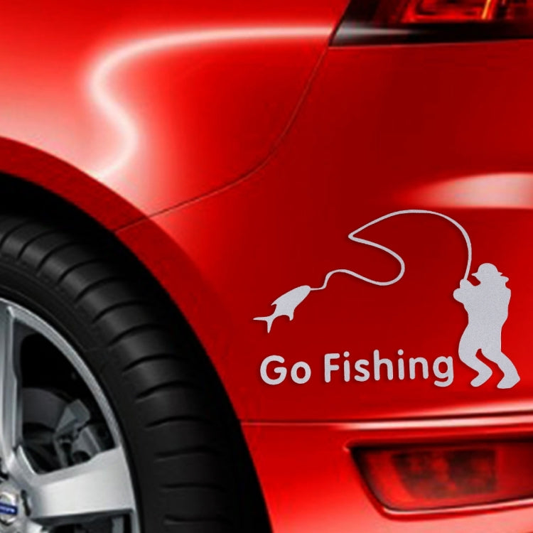 Go Fishing Styling Reflective Car Sticker, Size: 14cm x 9.5cm ÎҵÄÉ̵ê