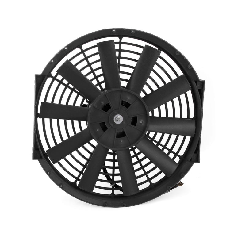 12V 80W 12 inch Car Cooling Fan High-power Modified Tank Fan Cooling Fan Powerful Auto Fan Mini Air Conditioner for Car