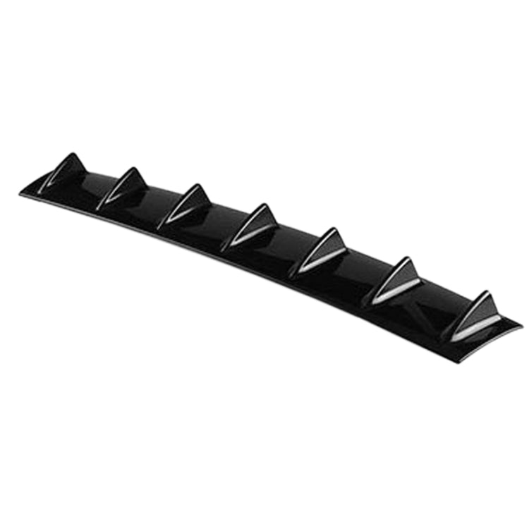 Universal Car Rear Bumper Lip Diffuser 7 Shark Fin Style Black ABS, Size: 85.3 x 79.8 x 13.4cm ÎҵÄÉ̵ê