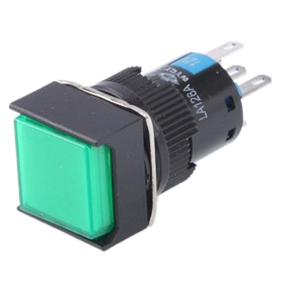 Car DIY Square Button Push Switch with LED Indicator, DC 24V