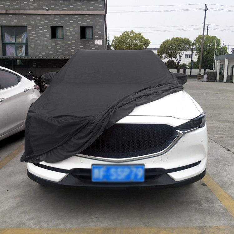 Anti-Dust Anti-UV Heat-insulating Elastic Force Cotton Car Cover for Hatchback Car, Size: 3.9m~4.19m