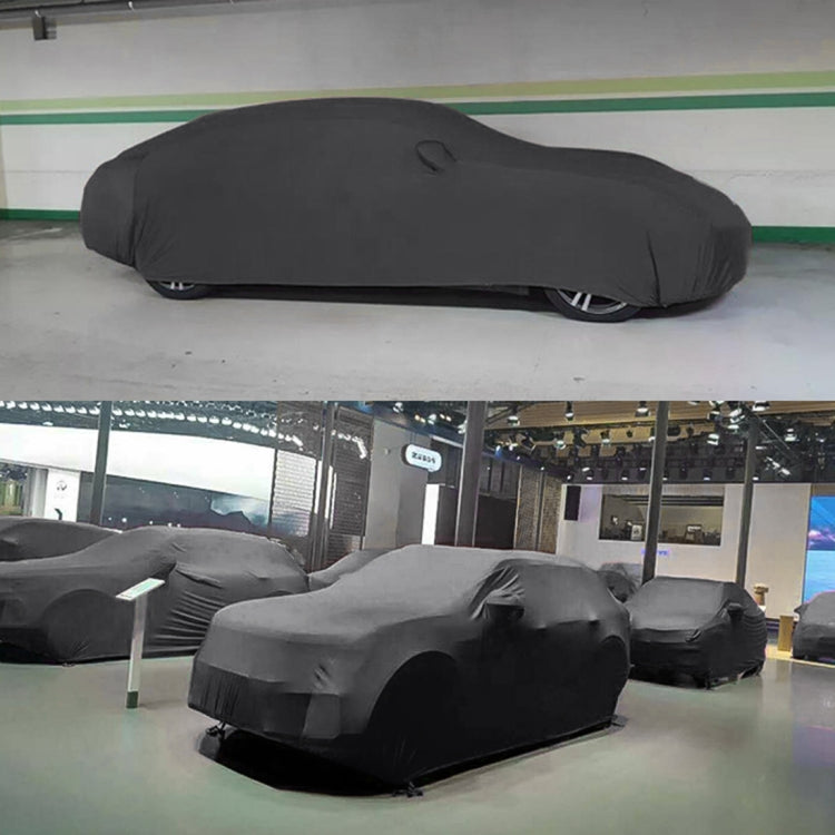 Anti-Dust Anti-UV Heat-insulating Elastic Force Cotton Car Cover for Business Car, Size: 4.8m~5.15m