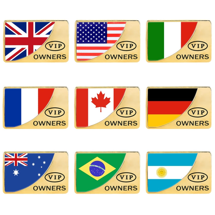 Universal Car Canada Flag Rectangle Shape VIP Metal Decorative Sticker ÎҵÄÉ̵ê