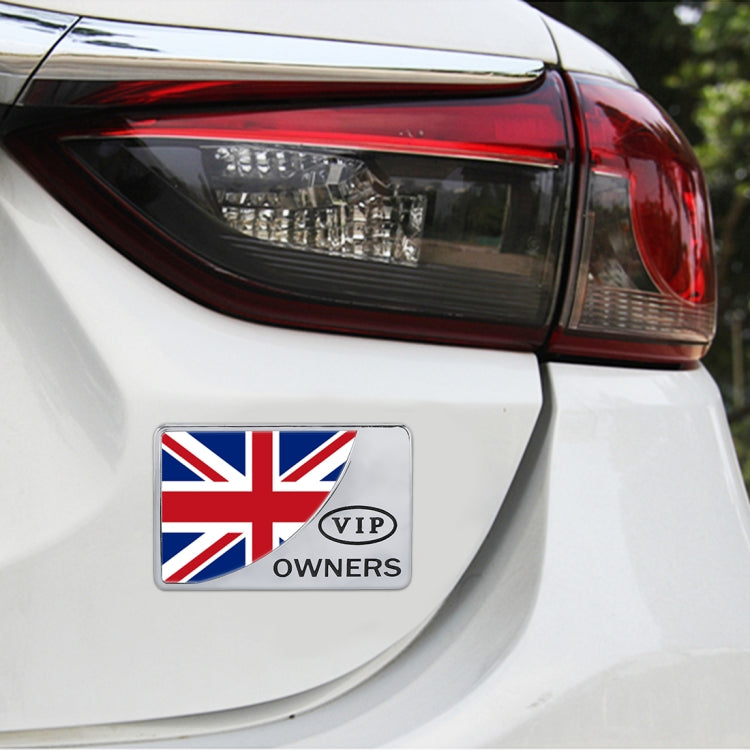 Universal Car UK Flag Rectangle Shape VIP Metal Decorative Sticker ÎҵÄÉ̵ê