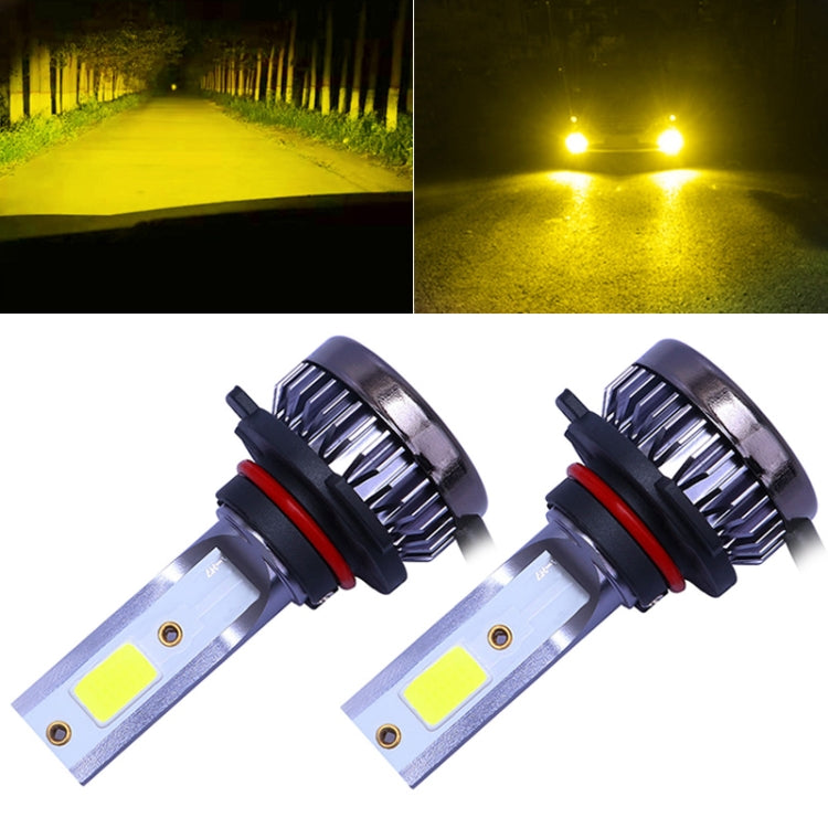 2 PCS 9005 DC9-36V / 36W / 3000K / 6000LM IP68 Car / Motorcycle Mini COB LED Headlight Lamps / Fog Light