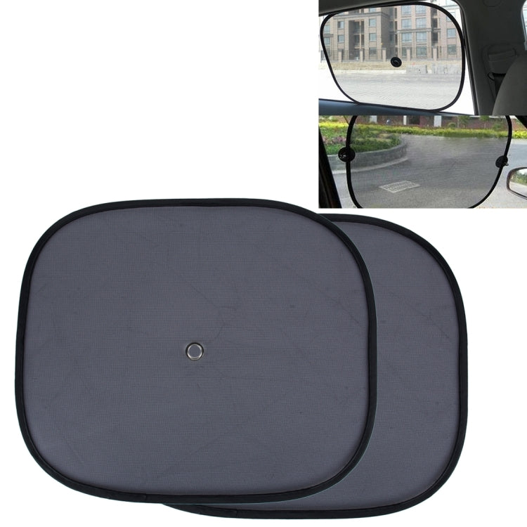 2 PCS Car Window Foldable Shade for Side Blocks UV Rays with Suction Cups-Reluova