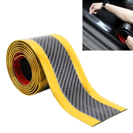 Universal Electroplate Carbon Fibre Car Door Threshold Decoration Strip Decorative Sticker, Size : 3CM x 2M