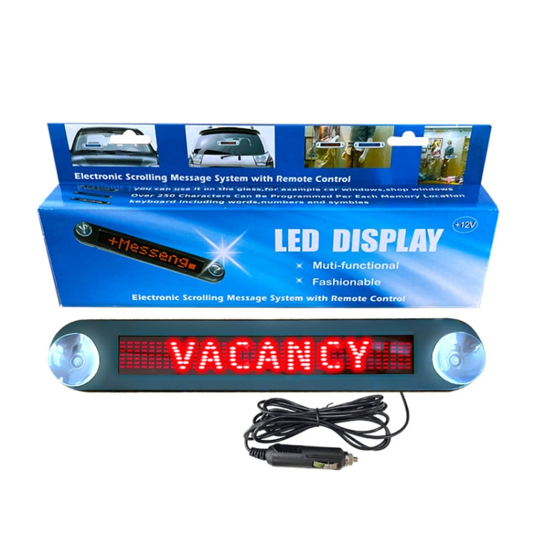 DC 12V Car LED Programmable Showcase Message Sign Scrolling Display Lighting Board with Remote Control