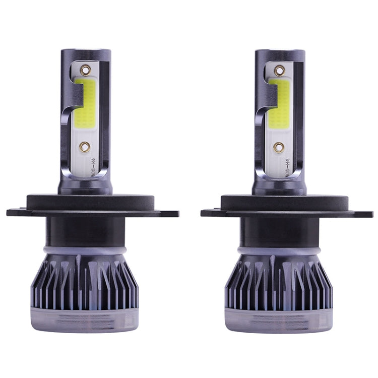 2 PCS H4 DC9-36V / 36W / 3000K / 6000LM IP68 Car / Motorcycle Mini COB LED Headlight Lamps / Fog Light