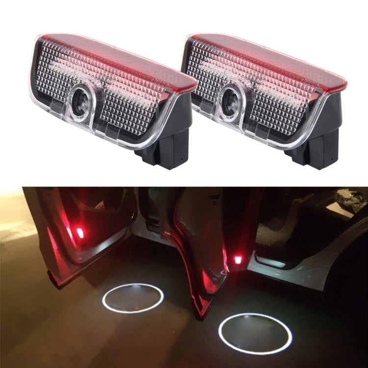 2 PCS LED Car Door Welcome Logo Car Brand 3D Shadow Light for Porsche