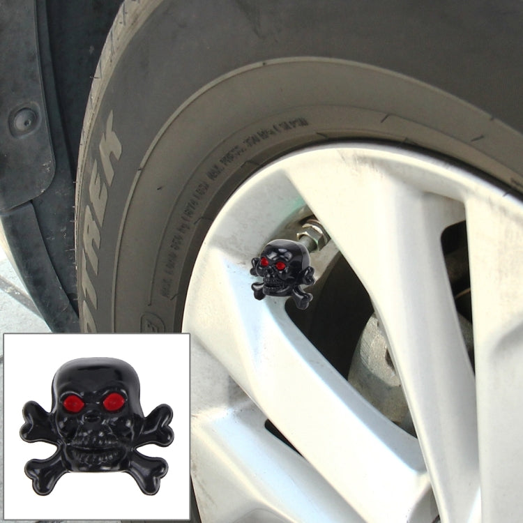 4 PCS Universal Skull Shape Gas Cap Mouthpiece Cover Gas Cap Tire Cap Car Motor Bicycle Tire Valve Caps ÎҵÄÉ̵ê