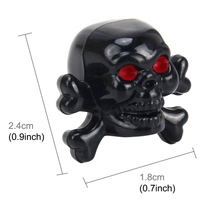 4 PCS Universal Skull Shape Gas Cap Mouthpiece Cover Gas Cap Tire Cap Car Motor Bicycle Tire Valve Caps ÎҵÄÉ̵ê