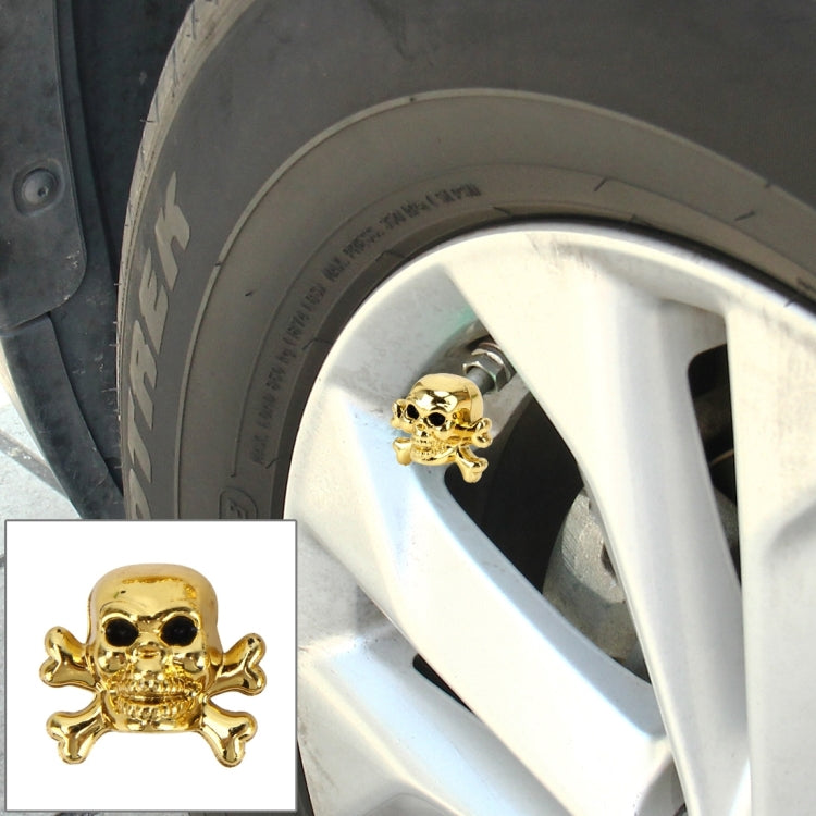 4 PCS Universal Skull Shape Gas Cap Mouthpiece Cover Gas Cap Tire Cap Car Motor Bicycle Tire Valve Caps ÎҵÄÉ̵ê