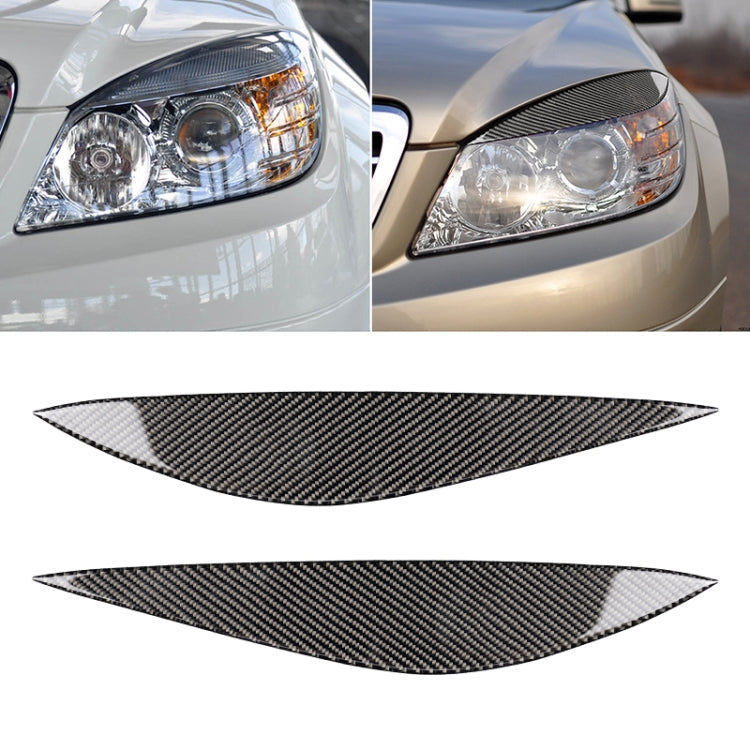 Car Carbon Fiber Light Eyebrow for Mercedes-Benz W204 Pre-Facelift 2008-2011 ÎҵÄÉ̵ê