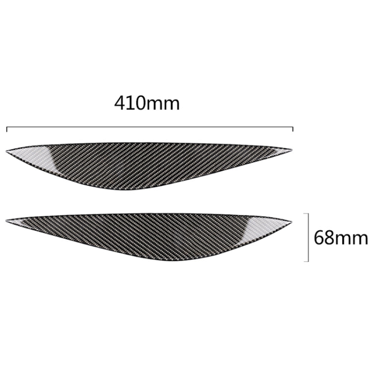 Car Carbon Fiber Light Eyebrow for Mercedes-Benz W204 Pre-Facelift 2008-2011