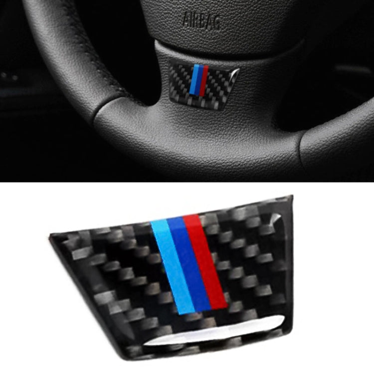 Car Carbon Fiber Steering Wheel Decorative Sticker for BMW E90 / E92 ÎҵÄÉ̵ê