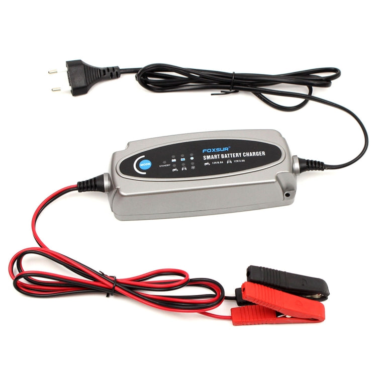 FOXSUR 0.8A / 3.6A 12V 5 Stage Charging Battery Charger for Car Motorcycle,  EU Plug ÎҵÄÉ̵ê