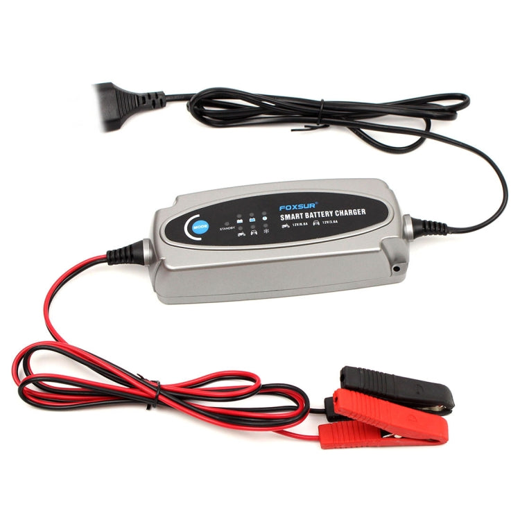 FOXSUR 0.8A / 3.6A 12V 5 Stage Charging Battery Charger for Car Motorcycle,  UK Plug ÎҵÄÉ̵ê