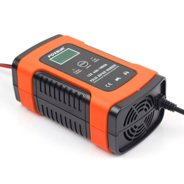 FOXSUR 12V 6A Intelligent Universal Battery Charger for Car Motorcycle, Length: 55cm, US Plug ÎҵÄÉ̵ê