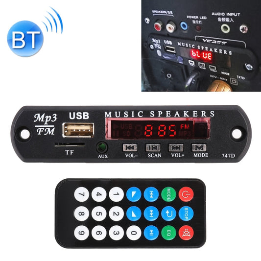 Car 12V Audio Bluetooth MP3 Player Decoder Board FM Radio TF USB 3.5 mm AUX, without Recording